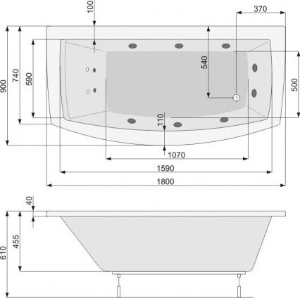 PWPJ4..ZS000000 Exclusive collection ванна Pool Spa Santreyd 20293 - Вид №1