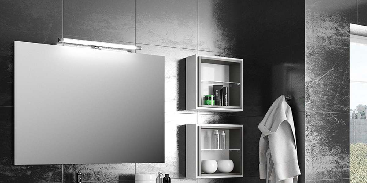 КОМПЛЕКТ МЕБЕЛИ FUSSION CHROME 105 СМ GLOSS WHITE SALGAR 23293 - Вид №1