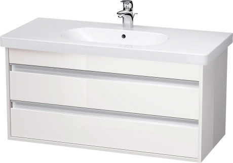 KT664800909 Ketho Тумбочка подвесная Светло-голубой матовый декор Duravit - Вид №2