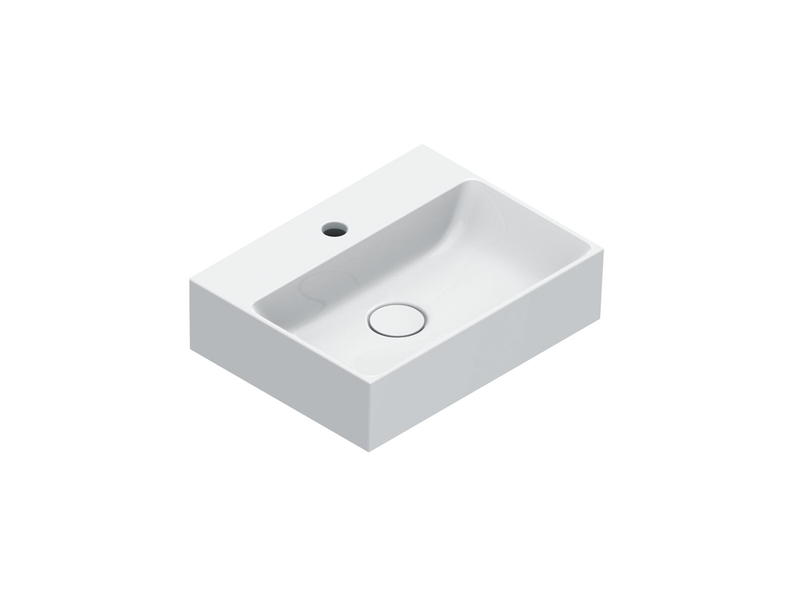 Одиночный прямоугольный умывальник CERAMICA CATALANO премиум ARCH-00092099