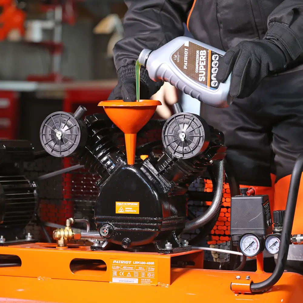 Масло компрессорное PATRIOT Superb для стационарных и передвижных компрессоров, 1 л 16305298 STLM-0006798 - Вид №4