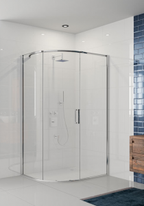 Душевой уголок асимметричный AR81Q1280 Merlyn Arysto Хромированный