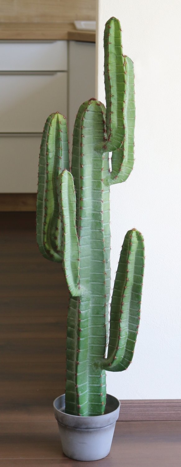 6027 883 a3 Кактус искусственный столбик, горшок, 114 см, зеленый H-andreas 