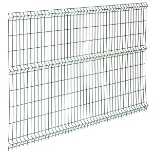 3D панель для забора Grand Line Fine 2.5x.73 м полиэстр RAL 6005 зелёный