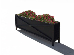 Прямоугольная стальная плантатор