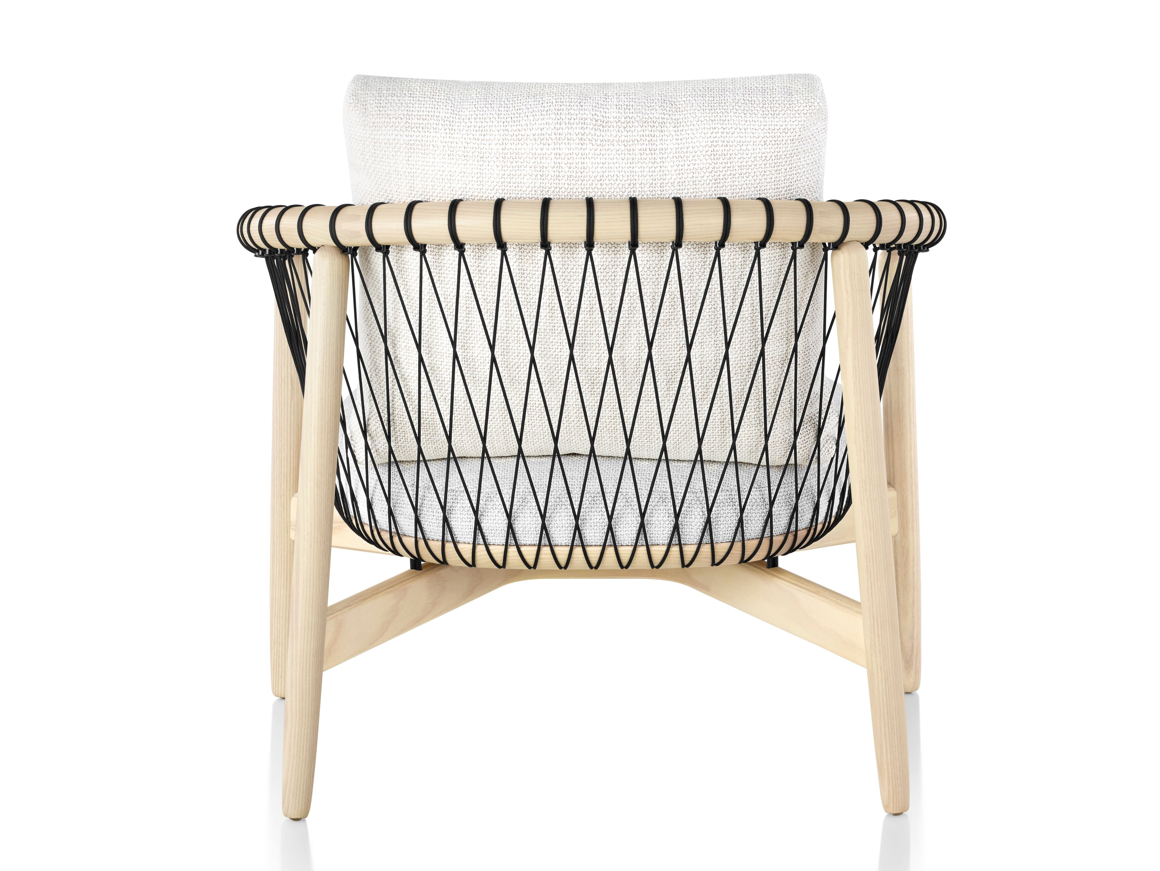 Кресло из дерева и ткани с подлокотниками Herman Miller Crosshatch ARCH-00123148 - Вид №2
