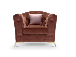 Кресло capitonné из ткани