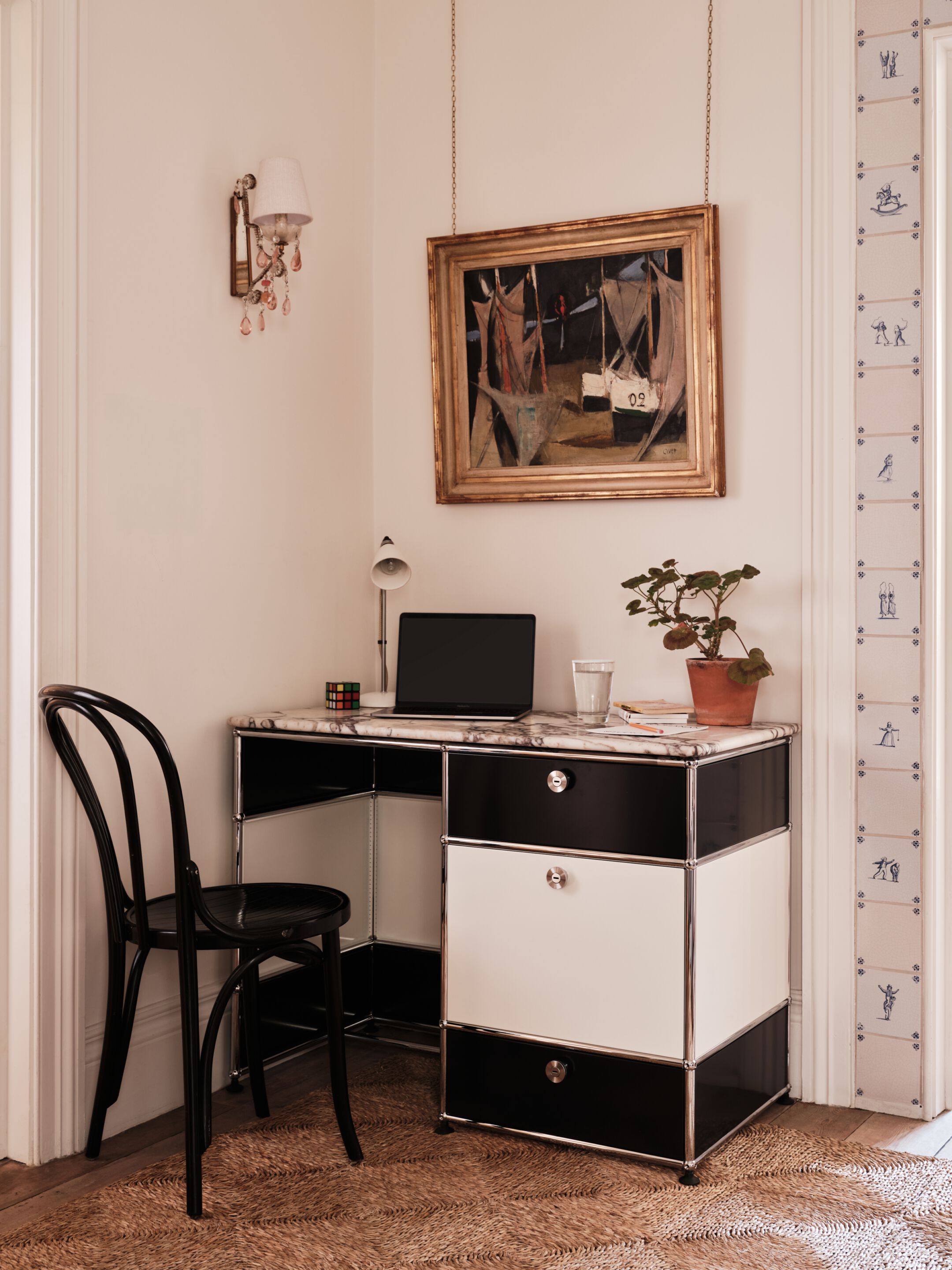 Стальной стол с ящиками USM TESSELLATE ARCH-00060509 - Вид №2