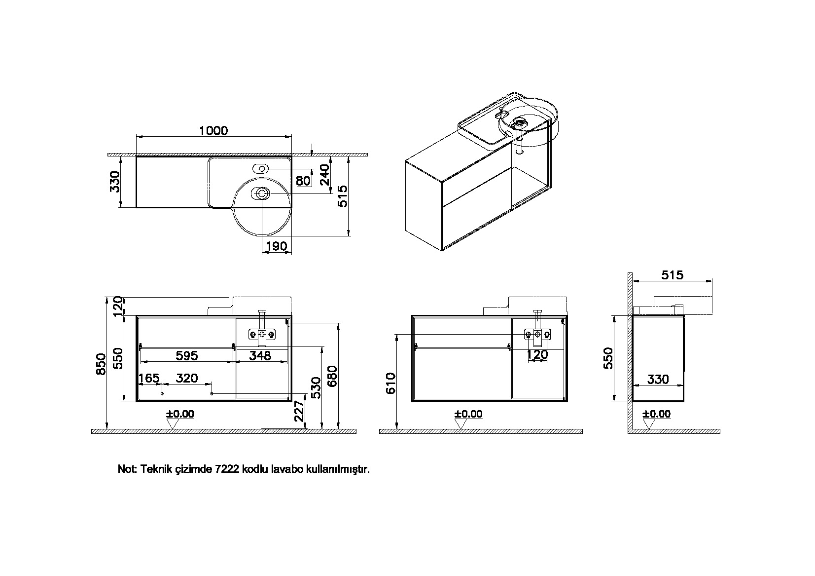 62446 Раковина Vitraglobal Voyage - Вид №1
