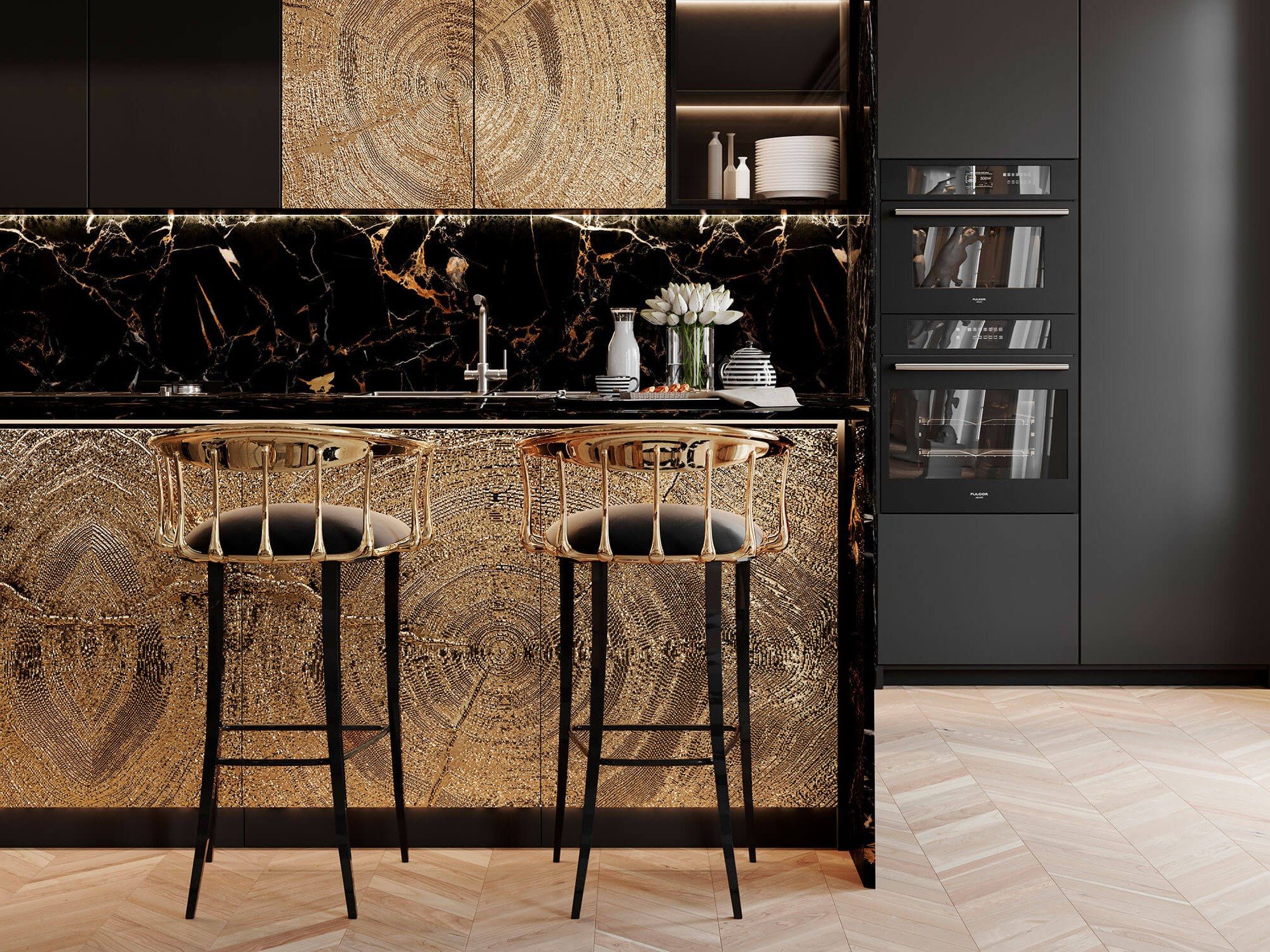 Барный стул с мягким сиденьем Boca do Lobo Новые поступления ARCH-00001808