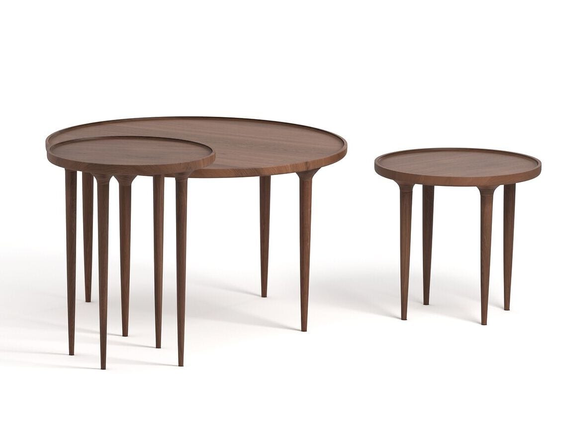 Круглый журнальный столик из грецкого ореха AMPM MAGOSIA ARCH-00051358