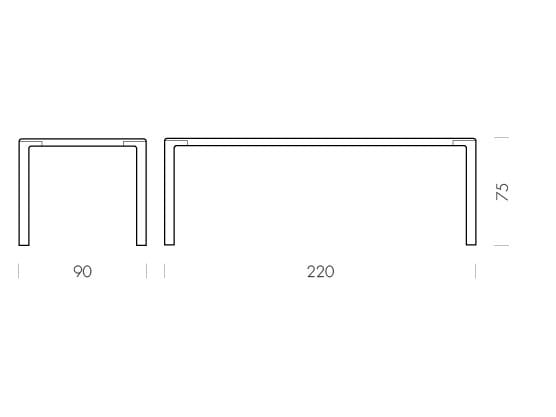 Прямоугольный обеденный стол из дуба Gazzda DERVEN ARCH-00033791 - Вид №11