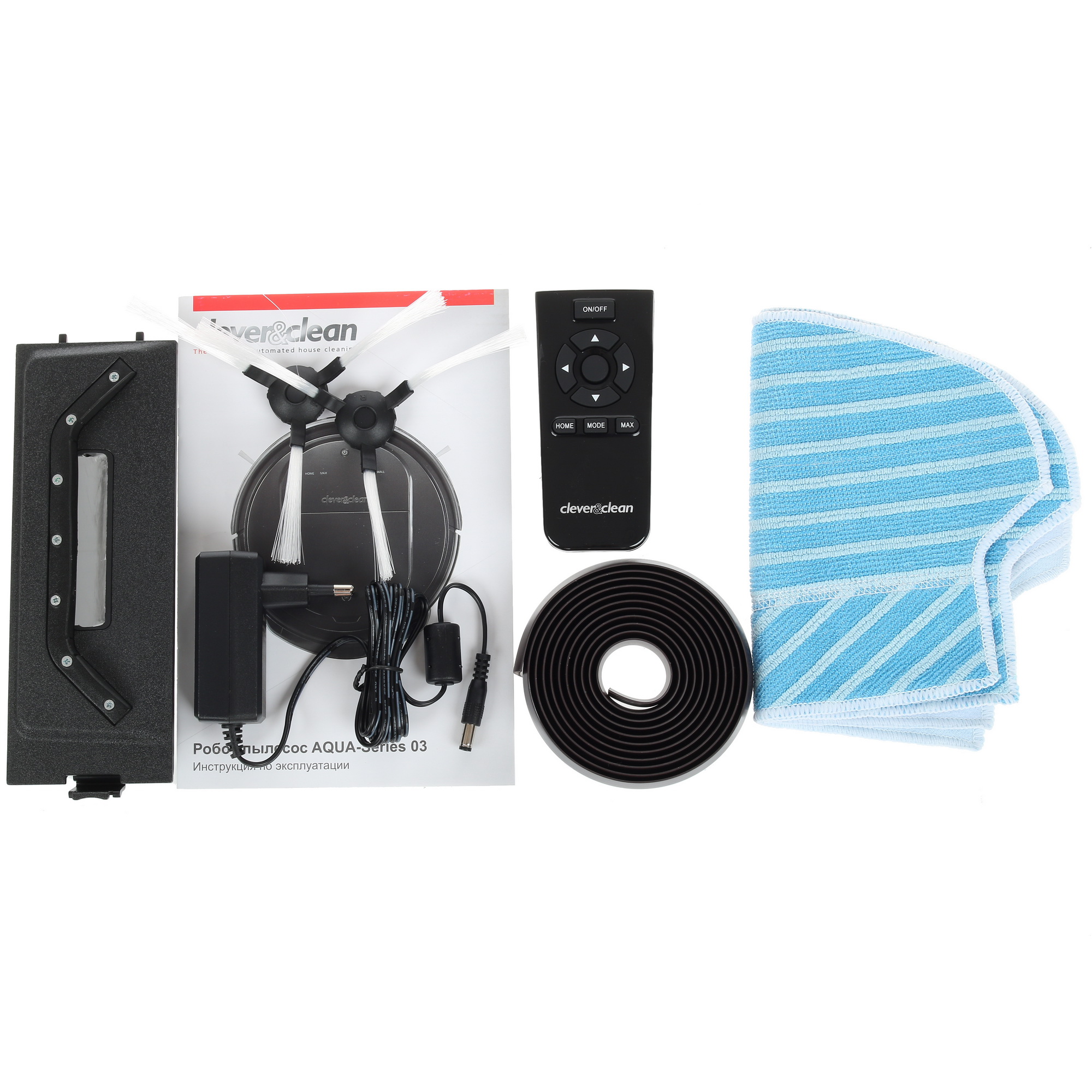 8140862 Робот-пылесос Clever&Clean AQUA-Series 03 черный STDN-0101489 - Вид №9