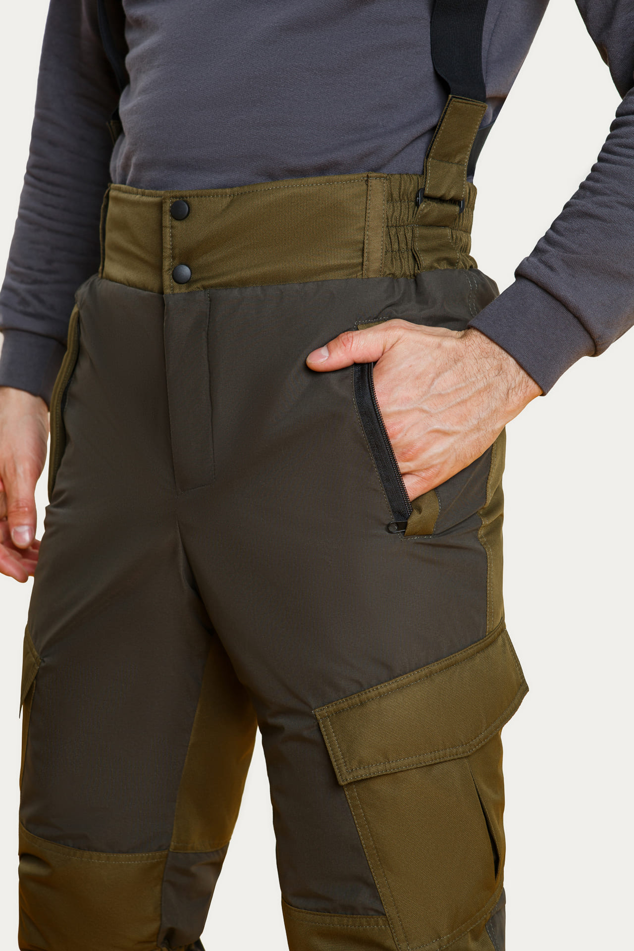 63942 Костюм  зимний хаки West Fishing  Зимняя спецодежда Santreyd  - Вид №16