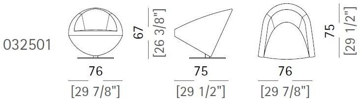 Arketipo Вращающееся кресло sun-id-1376156 - Вид №7