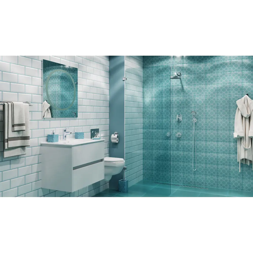 Santreyd Душевая перегородка «Классика» 70×195 см с анодированной фурнитурой 18251924 STLM-0010103 - Вид №11