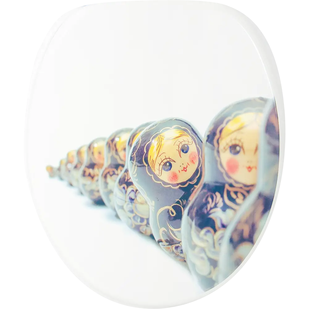 Сиденье для унитаза Матрешка дюропласт, микролифт WIRQUIN Без серии STLM-2165170