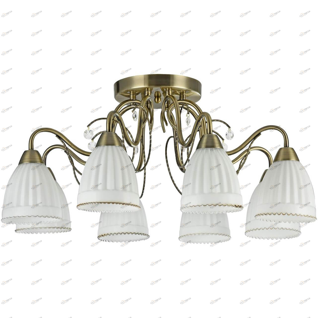 Потолочная люстра Freya Letizia FR2757-PL-08-BZ FREYA LETIZIA 184035 Белый