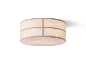 Льняная потолочная лампа