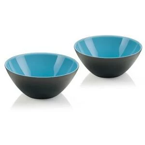 Набор из 2 мисок My Fusion 12 см чёрно-голубой