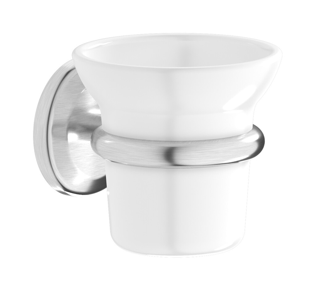 Подвесной стакан для зубных щеток WE ARE IB hr003ss Brushed Nickel Hermes