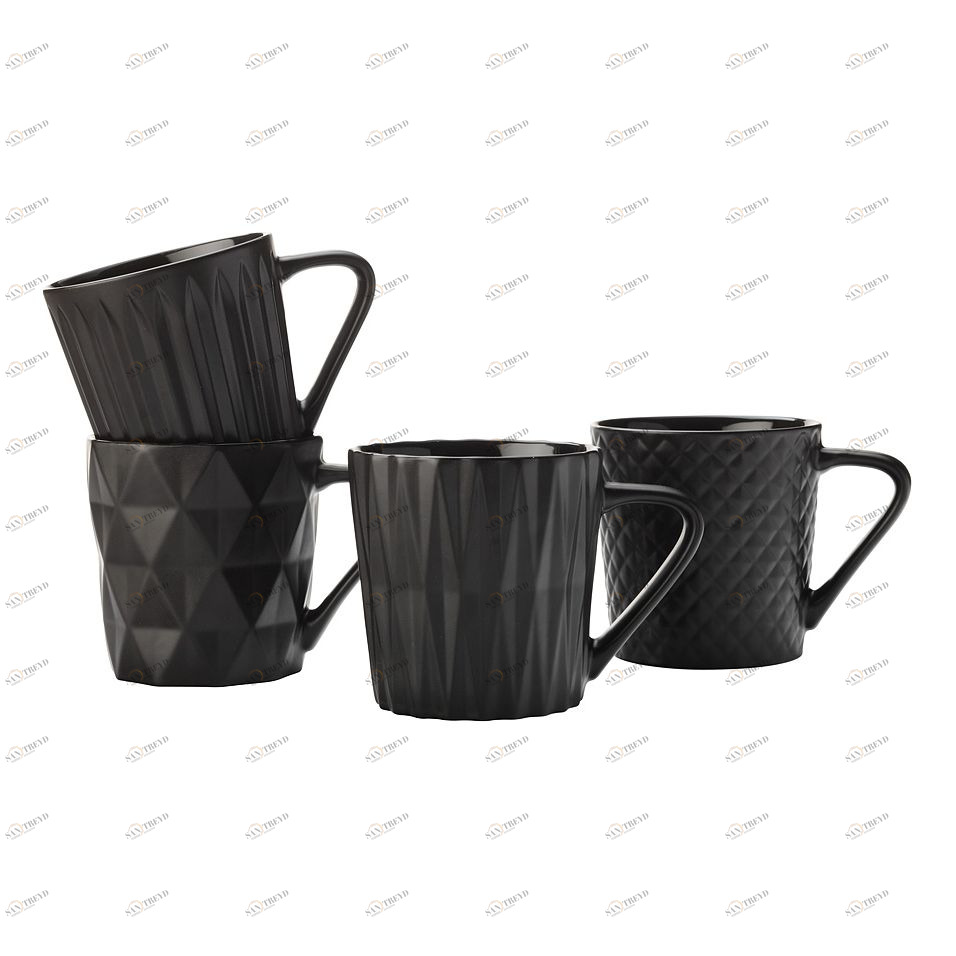 Кружки фарфоровые 4 шт черные "Космос" MAXWELL & WILLIAMS НАБОРЫ КРУЖЕК 00-3946537 Черный 