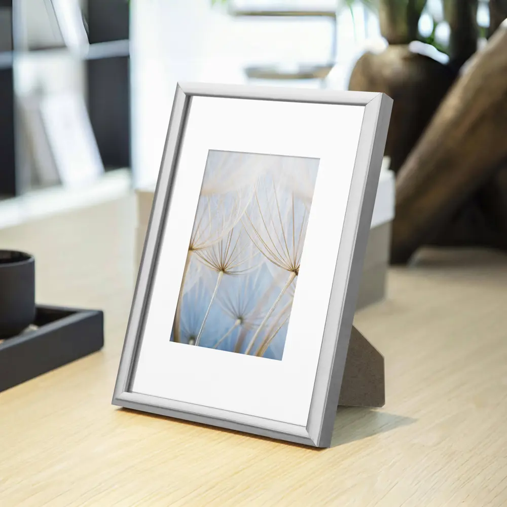 Фоторамка Kreaforta Lila серебристая 10×15 см для интерьера 89398512 STLM-1584690 - Вид №1