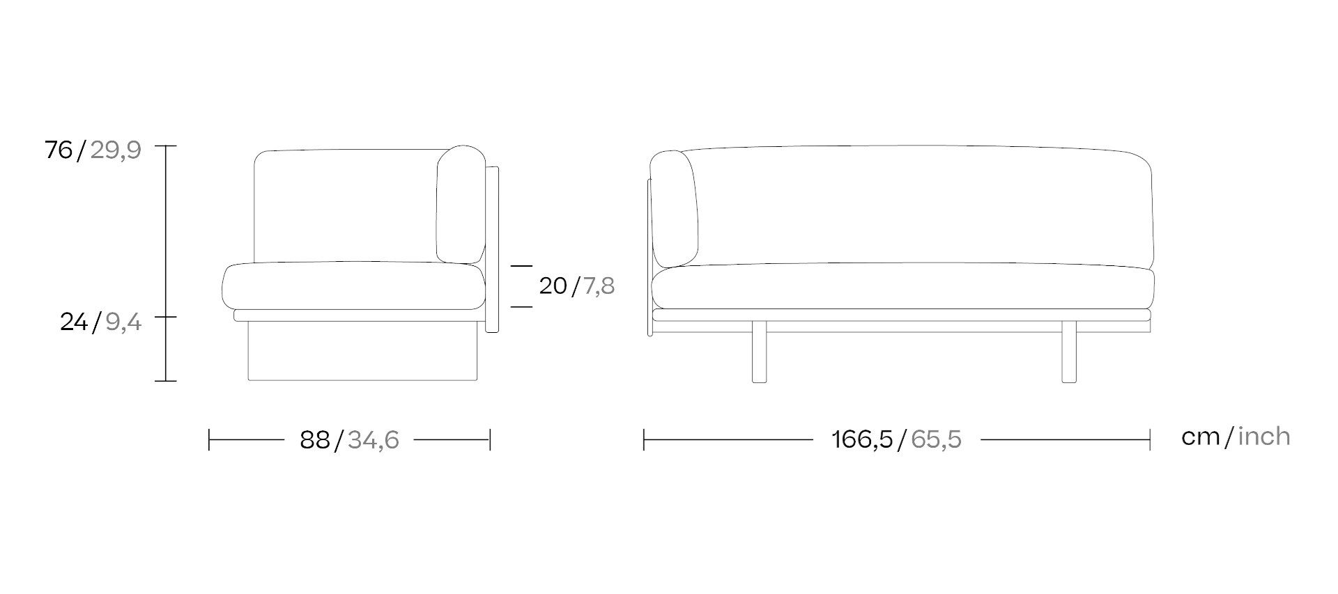 Тканевый модульный садовый диван Kettal сетка ARCH-00094376 - Вид №12