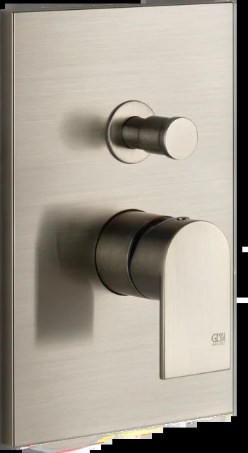 Смеситель для душа 44634 149 Gessi Via manzoni МАТОВЫЙ НИКЕЛЬ FINOX