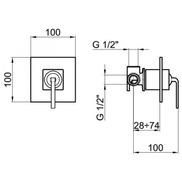 WO880101564 Смеситель для душа Webert Wolo  - Вид №1