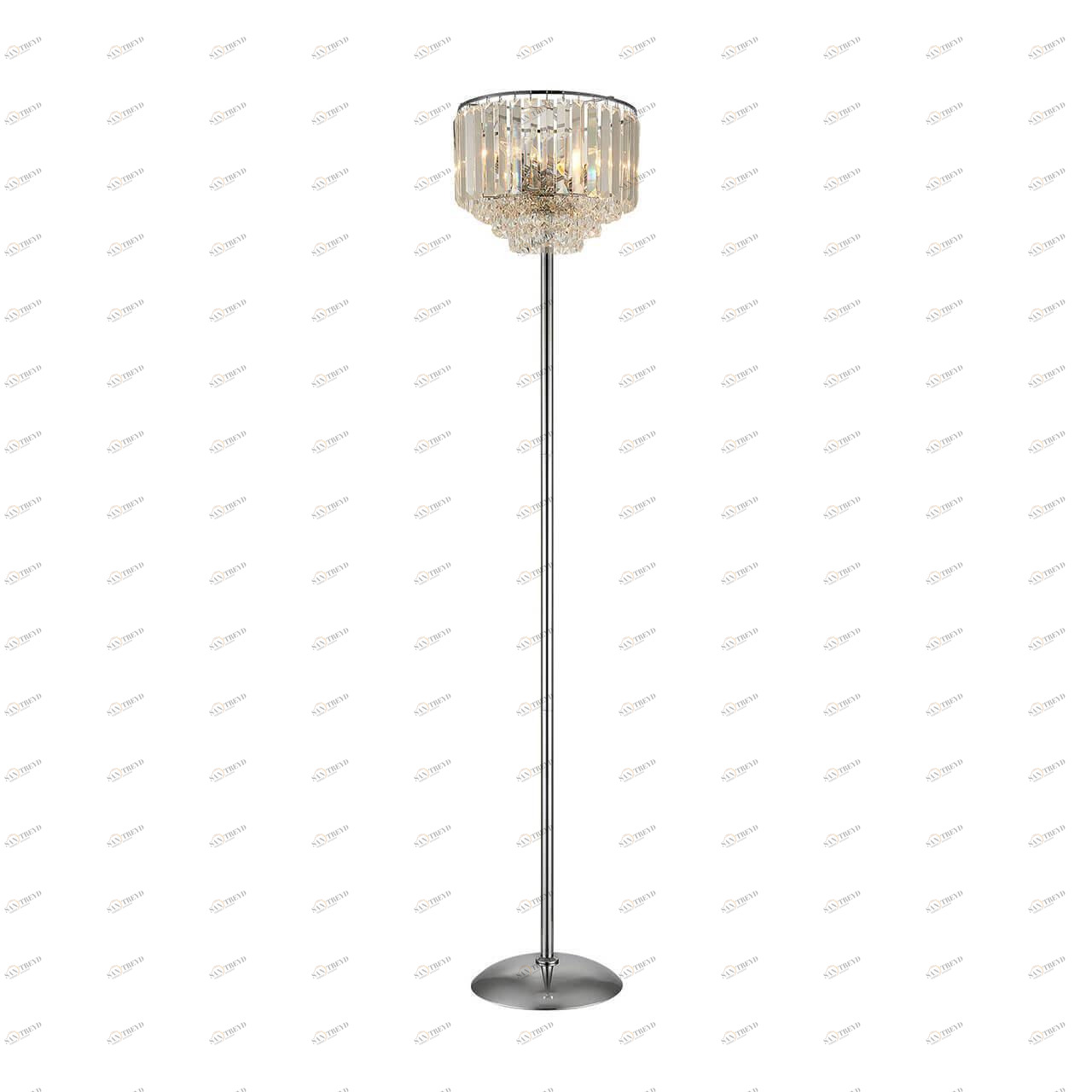 Торшер хрустальный серебряный "Синди" CL330931 CITILUX СИНДИ ХРОМ 00-3908577 Прозрачный;серебро 