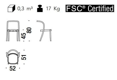 Штабелируемый стул из алюминия и дерева MOROSO St. Mark ARCH-00148987 - Вид №16