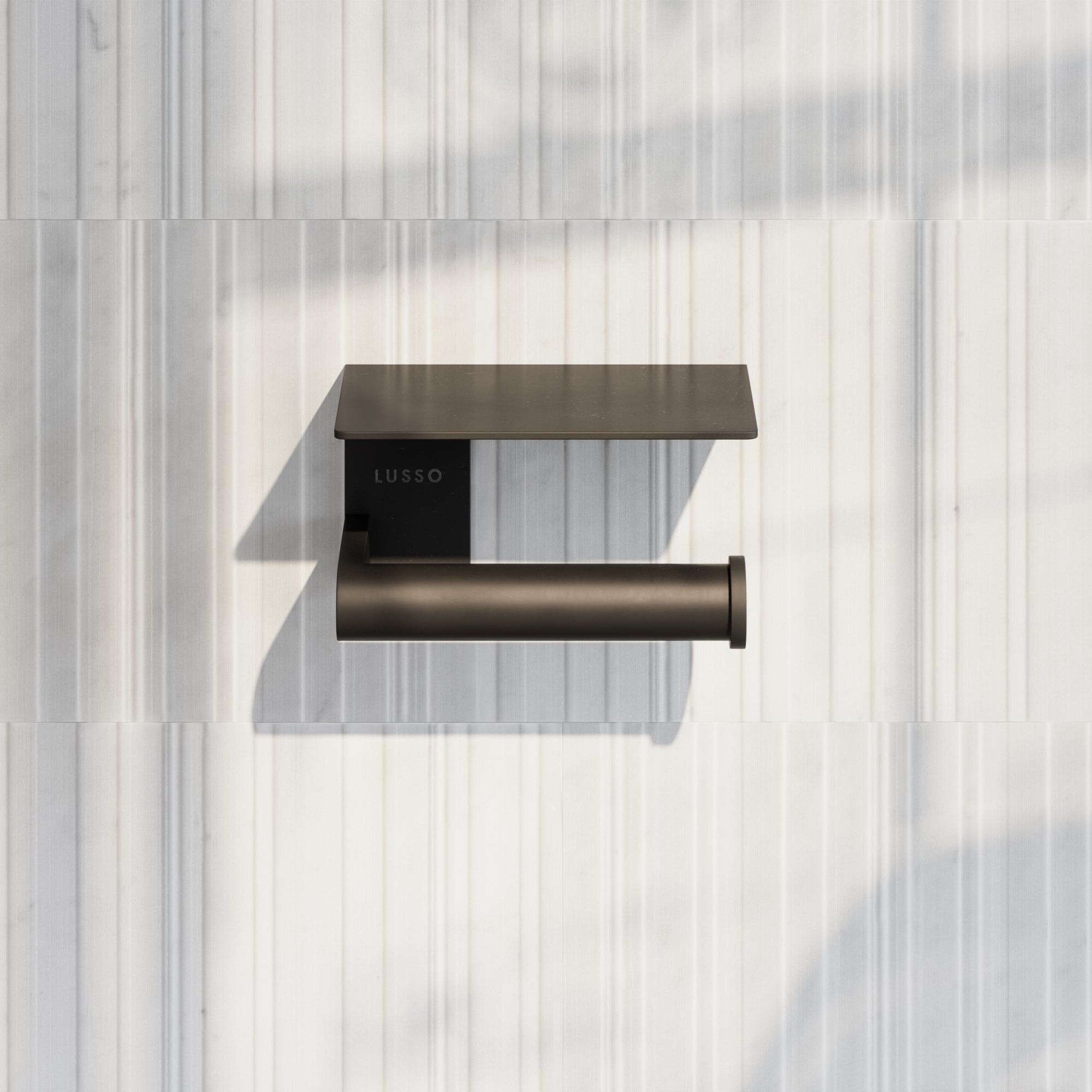 Держатель рулона из нержавеющей стали с полкой LUSSO DEKA ARCH-00032814 - Вид №5