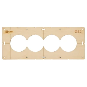 Шаблон для подрозетников EKF d 82 мм 4 поста