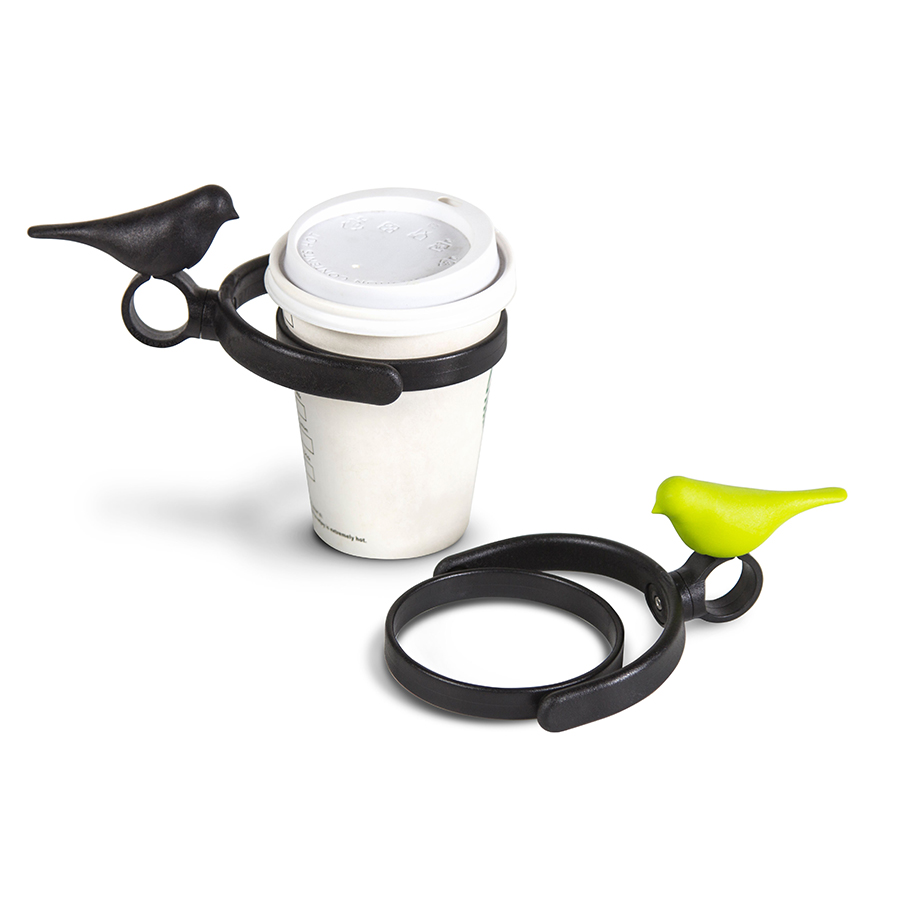 QLX20010-GN Держатель для стаканов bird, зеленый Qualy  - Вид №6