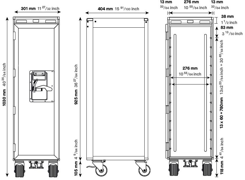 Алюминиевая тележка для еды Santreyd sun-id-1362692 - Вид №3