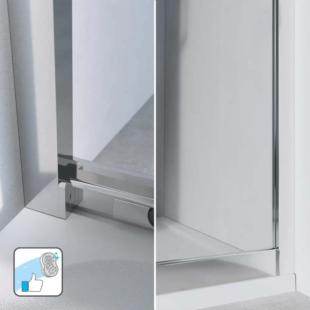 Комплект стекол для душевой ширмы Sensea Easy 80x80 см стекло с шелкографией, цвет профиля на выбор 88103663 STLM-2051898 - Вид №23