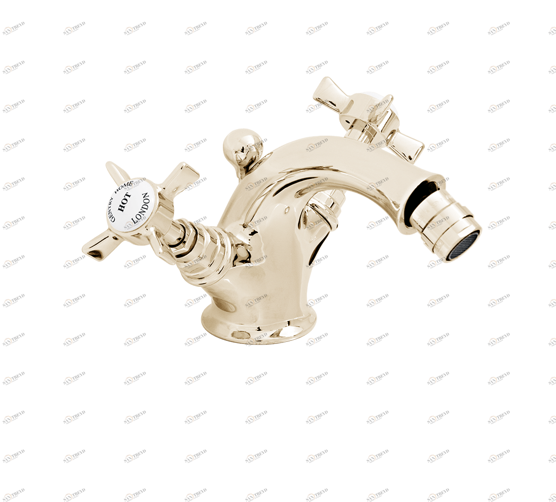 Gentry Home Смеситель для раковины Style на три отверстия с всплывающей пастой Ascot Incalux GH103049 
