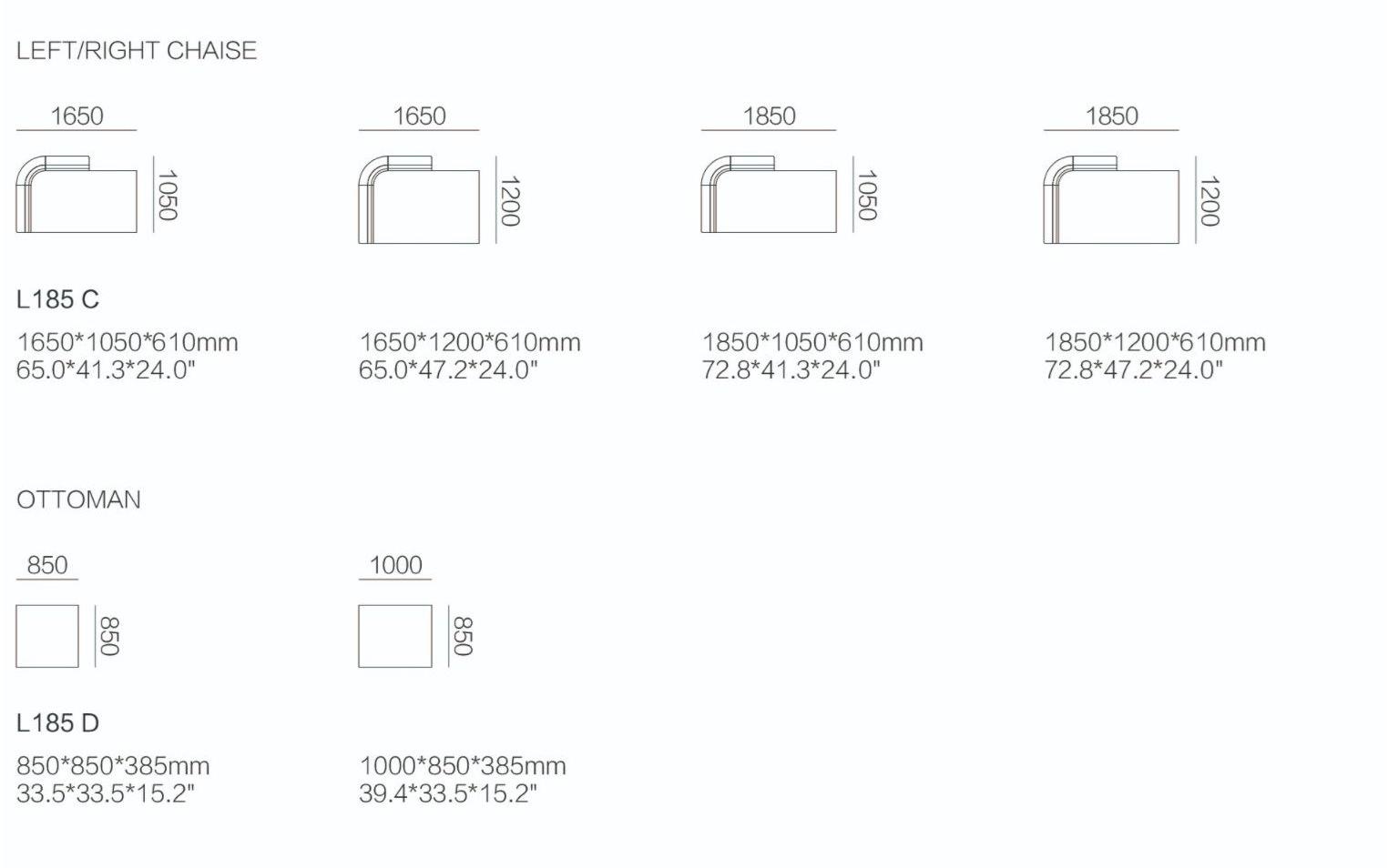 HC28 Cosmo Модульный тканевый диван  L185  - Вид №5
