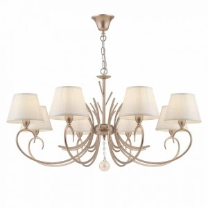 Люстра подвесная кремовая Gisela 08G FREYA ДИЗАЙНЕРСКИЕ, CLASSIC 00-3956403 Бежевый;золото