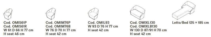 Tacchini Кресло из ткани с подлокотниками sun-id-1375908 - Вид №8