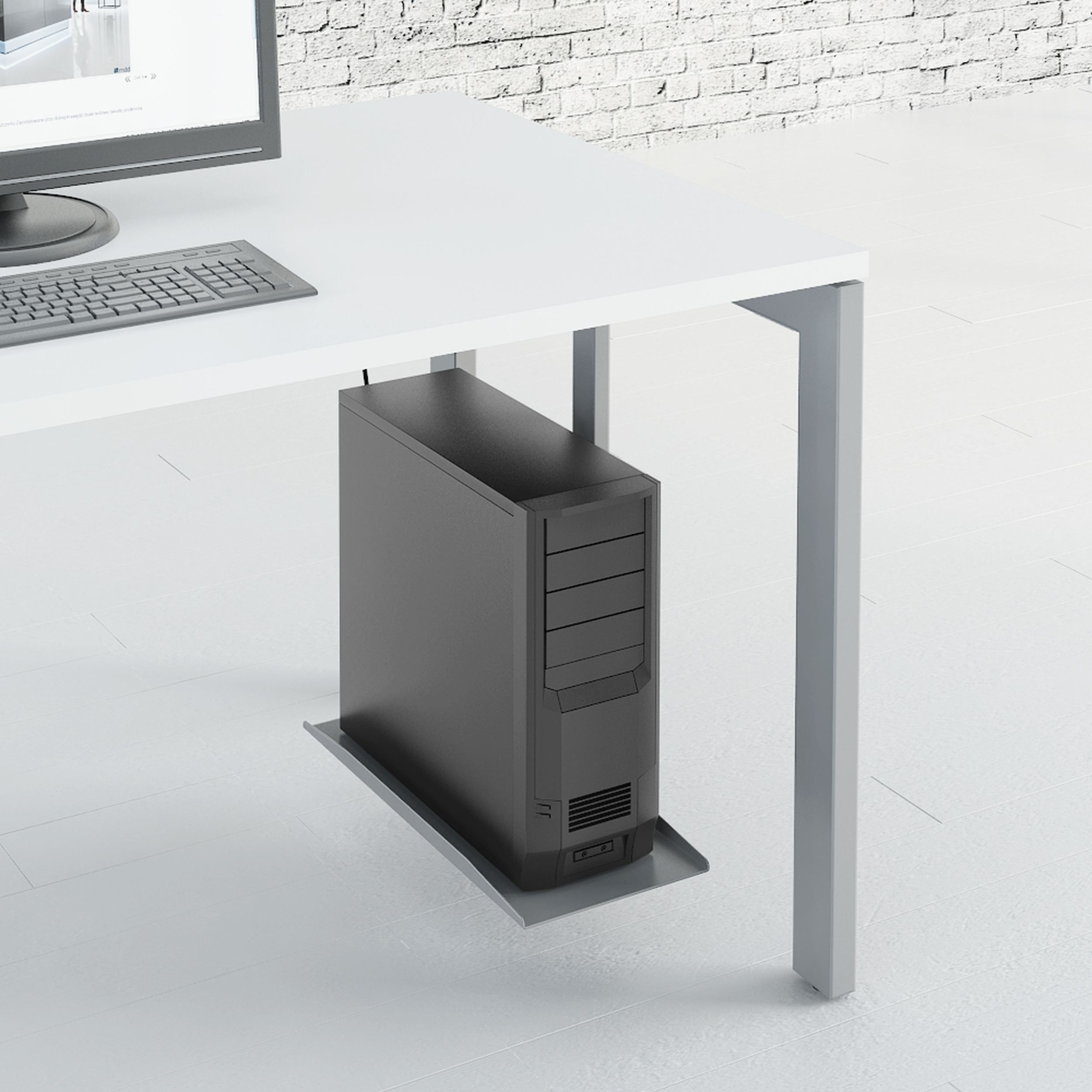 Угловой рабочий стол из меламиновой ткани MDD Ogi ARCH-00097558 - Вид №5