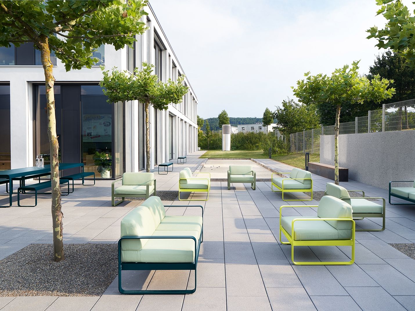 2-местный садовый диван Sunbrella® Fermob Bellevie ARCH-00094781 - Вид №1