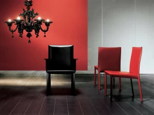 i 4 Mariani Вращающееся кресло из кожи Marlene