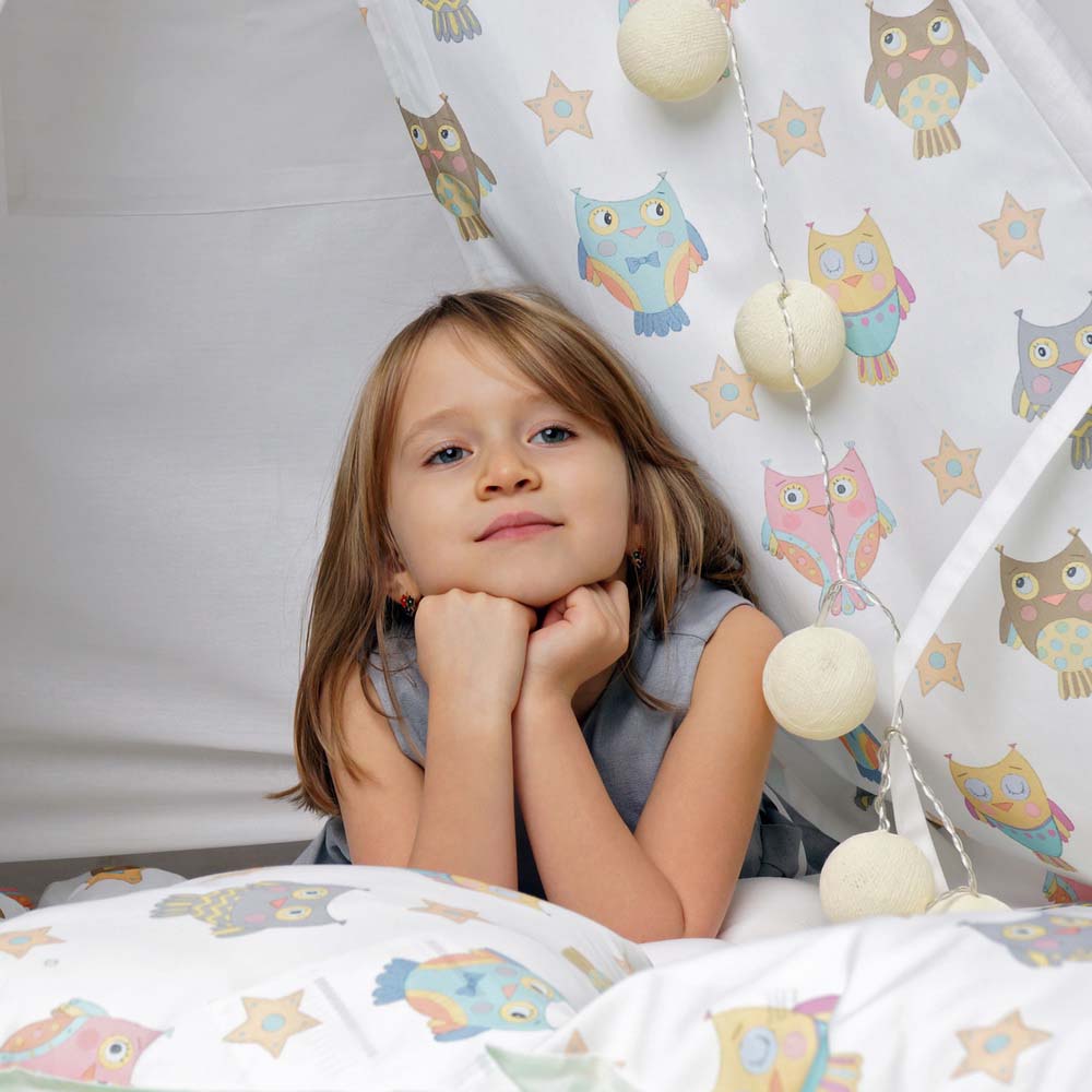 Вигвам для детей "Милые совята" VAMVIGVAM  281899 Белый;бежевый Santreyd  - Вид №3