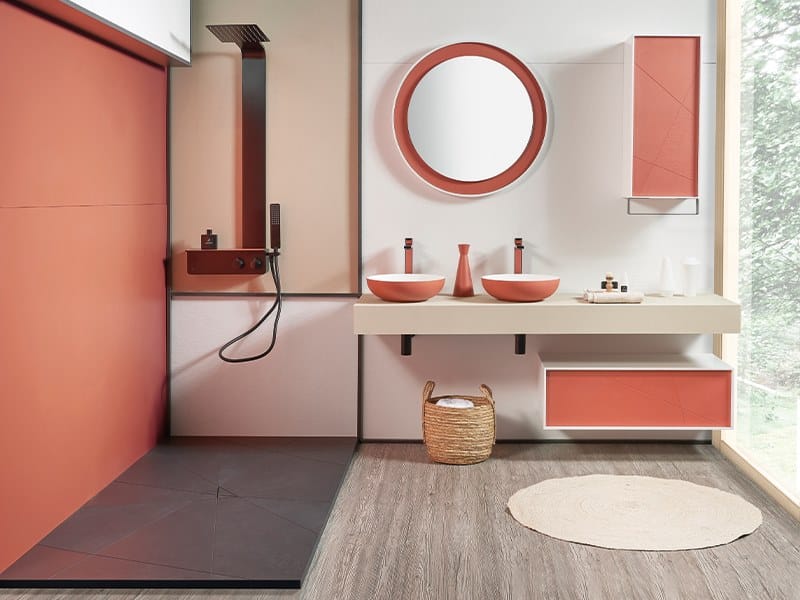 Колонна для ванной комнаты в Акроне© с дверями Acquabella Show ARCH-00085207 - Вид №2