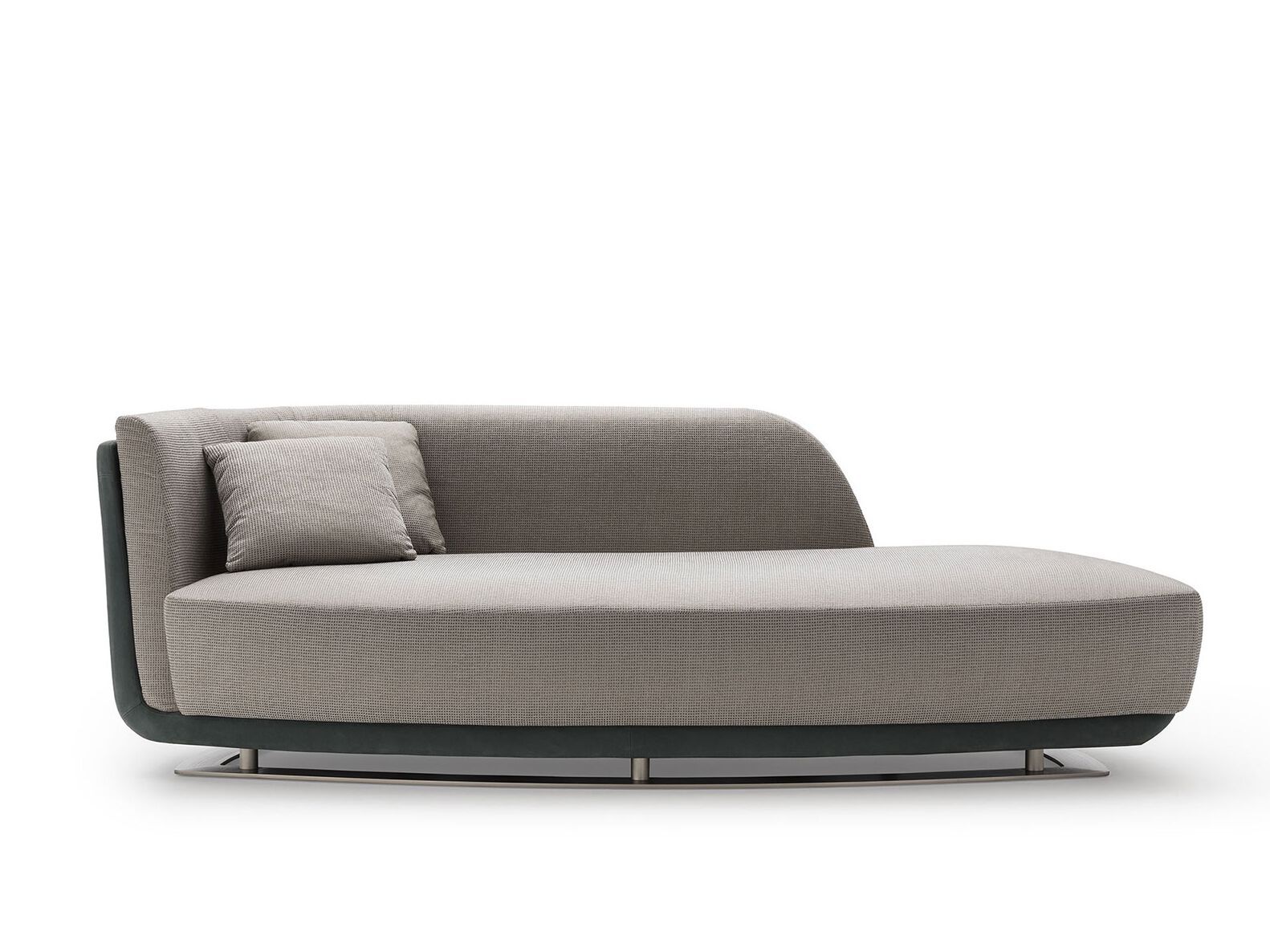 Шезлонг из кожи и ткани OAK New York Suite ARCH-00070040