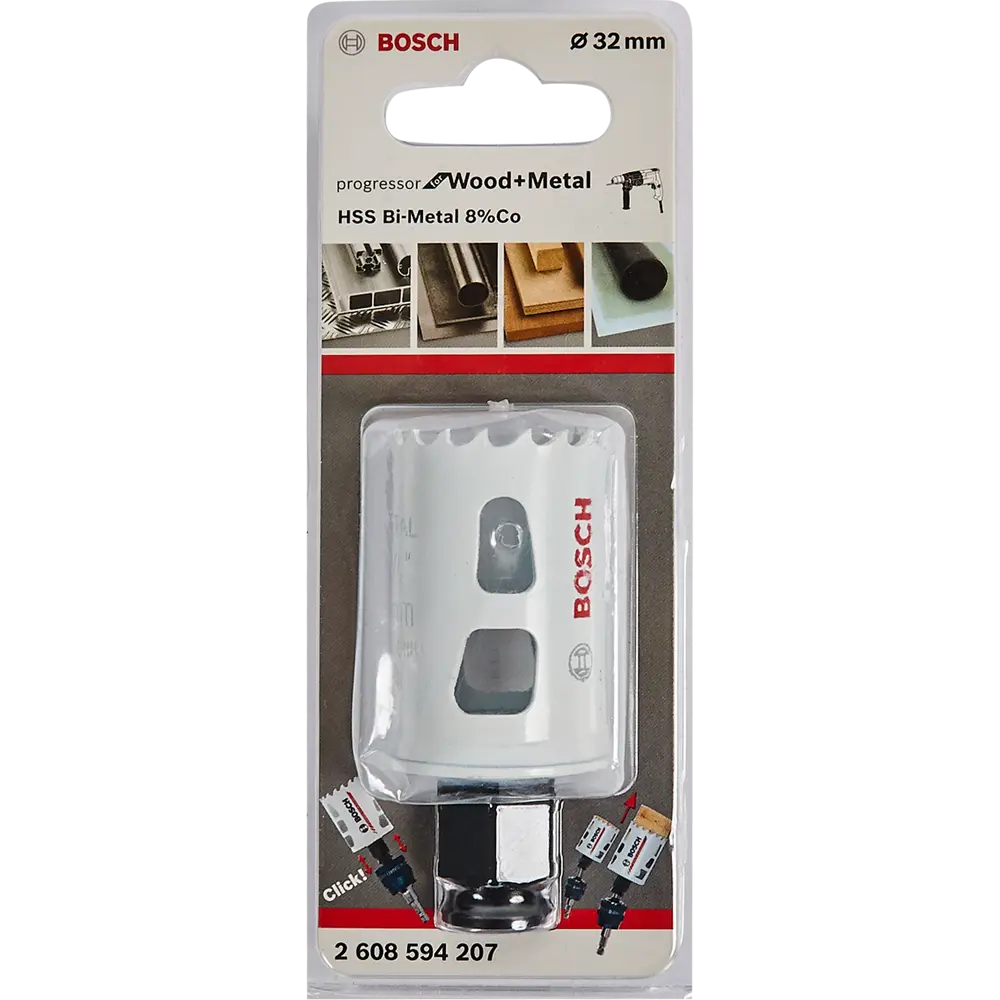 Коронка по стали биметаллическая Bosch Progressor 2608594207 32 мм BOSCH PROFESSIONAL STLM-2040409 - Вид №2