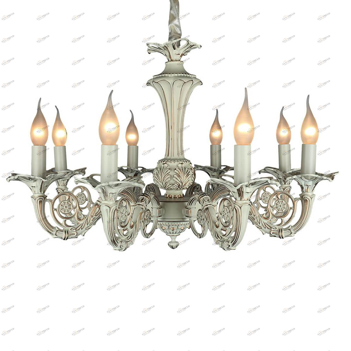 Подвесная люстра Omnilux OML-73403-08 белая OMNILUX OML-734 188157 Белый 