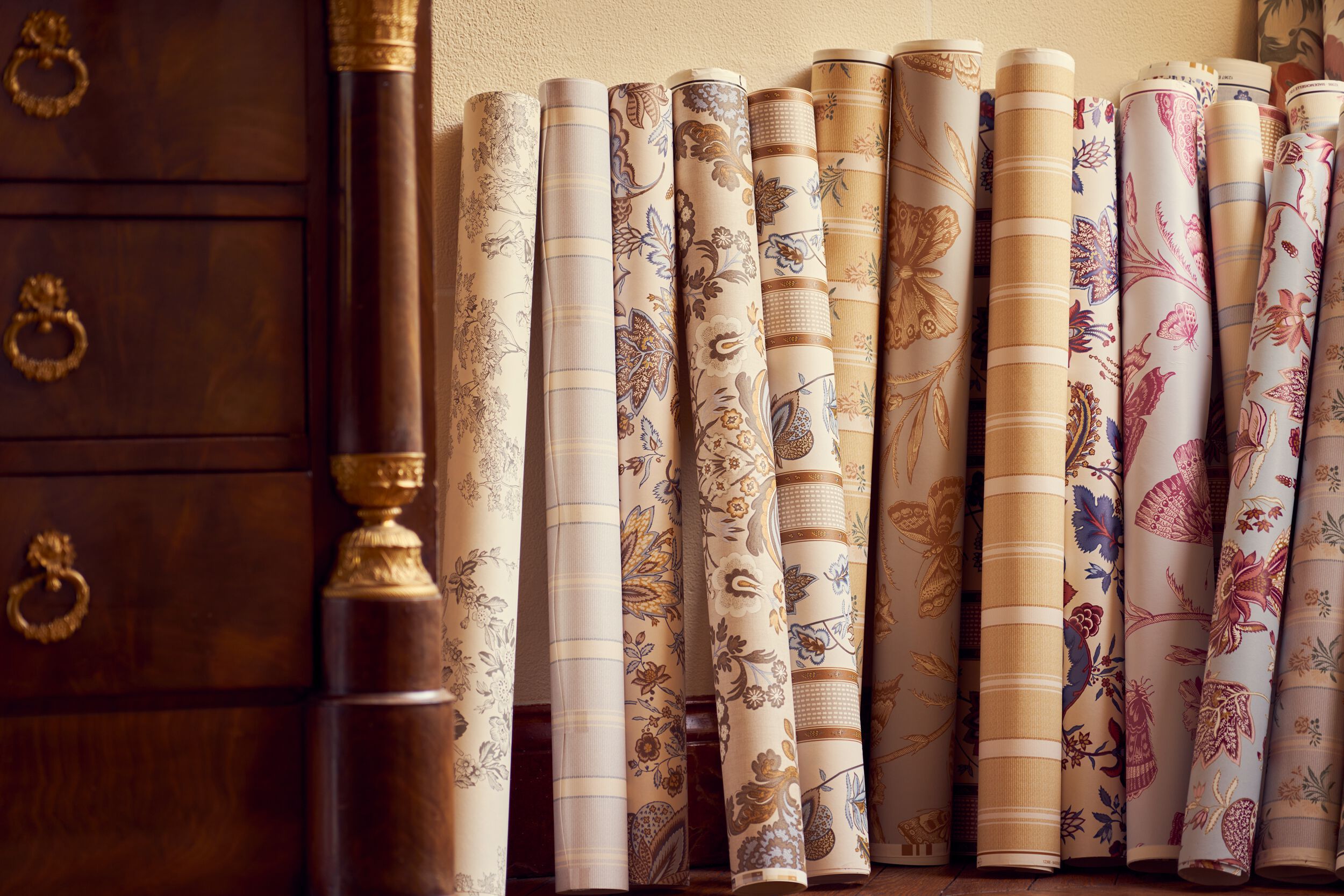 Хлопчатобумажная ткань с цветочным рисунком LELIEVRE Quenin-Belle Époque ARCH-00124598 - Вид №19